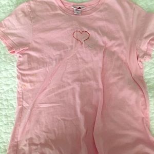 Y2K Aesthetic Girls Heart Shirt